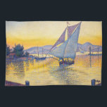 Paul Signac - The Port at Sunset, Opus 236 キッチンタオル<br><div class="desc">The Port at Sunset,  Opus 236 (Saint-Tropez) / Le Port au soleil cochant,  Opus 236 (Saint-Tropez) - Paul Signac,  Canvas,  1892</div>