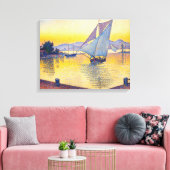 Paul Signac - The Port at Sunset, Opus 236 キャンバスプリント (インサイチュ (リビング))