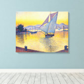 Paul Signac - The Port at Sunset, Opus 236 キャンバスプリント (インサイチュ (ウッドフロア))