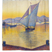 Paul Signac - The Port at Sunset, Opus 236 シャワーカーテン (正面)