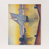 Paul Signac - The Port at Sunset, Opus 236 ジグソーパズル (縦)