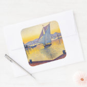 Paul Signac - The Port at Sunset, Opus 236 スクエアシール (封筒)