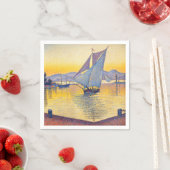 Paul Signac - The Port at Sunset, Opus 236 スタンダードカクテルナプキン (インサイチュ)