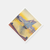 Paul Signac - The Port at Sunset, Opus 236 スタンダードカクテルナプキン (角)