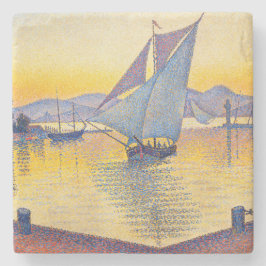 Paul Signac - The Port at Sunset, Opus 236 ストーンコースター