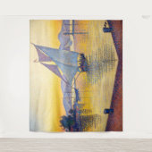 Paul Signac - The Port at Sunset, Opus 236 タペストリー (正面)