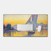 Paul Signac - The Port at Sunset, Opus 236 デスクマット (キーボード&マウス)