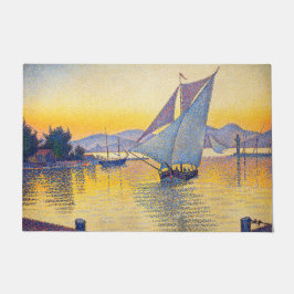 Paul Signac - The Port at Sunset, Opus 236 ドアマット