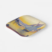 Paul Signac - The Port at Sunset, Opus 236 ペーパープレート (傾斜あり)