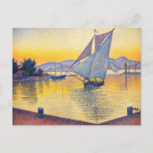 Paul Signac - The Port at Sunset, Opus 236 ポストカード (正面)