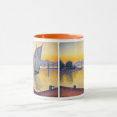 Paul Signac - The Port at Sunset, Opus 236 マグカップ (中央)