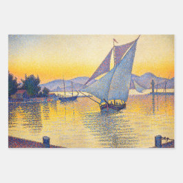 Paul Signac - The Port at Sunset, Opus 236 ラッピングペーパーシート