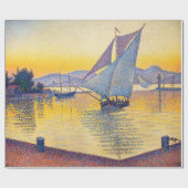 Paul Signac - The Port at Sunset, Opus 236 ラッピングペーパー (フラット)