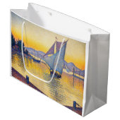 Paul Signac - The Port at Sunset, Opus 236 ラージペーパーバッグ (正面アングル)