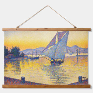 Paul Signac - The Port at Sunset, Opus 236 吊り下げ型タペストリー