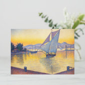 Paul Signac - The Port at Sunset, Opus 236 招待状 (スタンド正面)