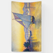 Paul Signac - The Port at Sunset, Opus 236 横断幕 (縦)