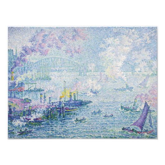 Paul Signac - The Port of Rotterdam フォトプリント (正面)