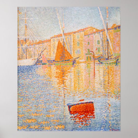 Paul Signac - The Red Buoy, Saint-Tropez ポスター (正面)