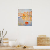 Paul Signac - The Red Buoy, Saint-Tropez ポスター (キッチン)