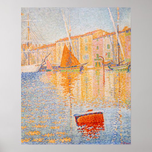 Paul Signac - The Red Buoy, Saint-Tropez ポスター (正面)