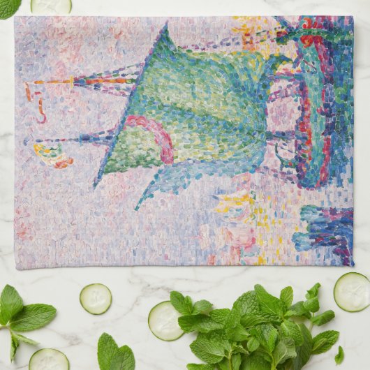 Paul Signac - Venice, The Pink Cloud キッチンタオル (折り畳み)