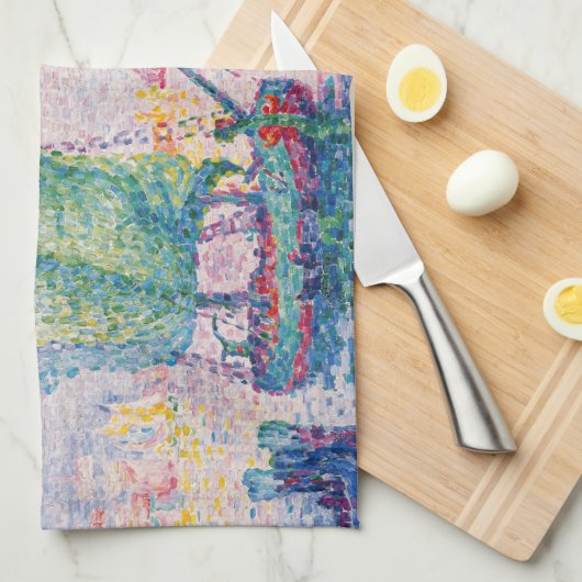 Paul Signac - Venice, The Pink Cloud キッチンタオル (四つ折り)