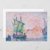 Paul Signac - Venice, The Pink Cloud サンキューカード (正面/裏面)