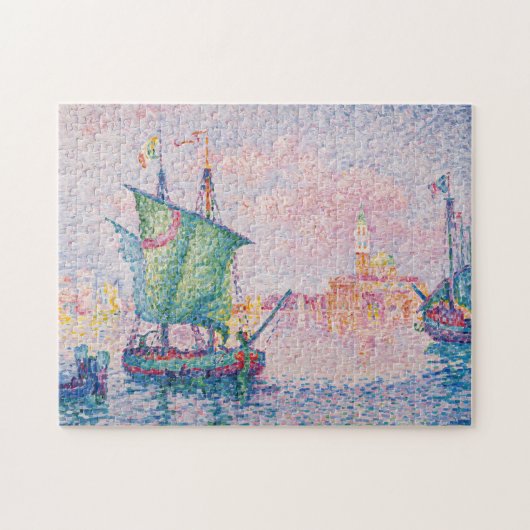 Paul Signac - Venice, The Pink Cloud ジグソーパズル (横)