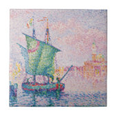 Paul Signac - Venice, The Pink Cloud タイル (正面)