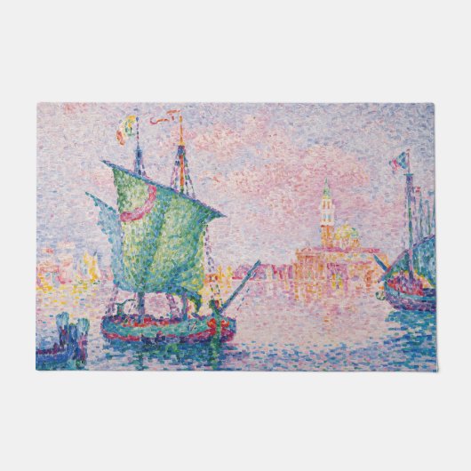Paul Signac - Venice, The Pink Cloud ドアマット (正面)