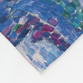 Paul Signac - Venice, The Pink Cloud フリースブランケット (角)