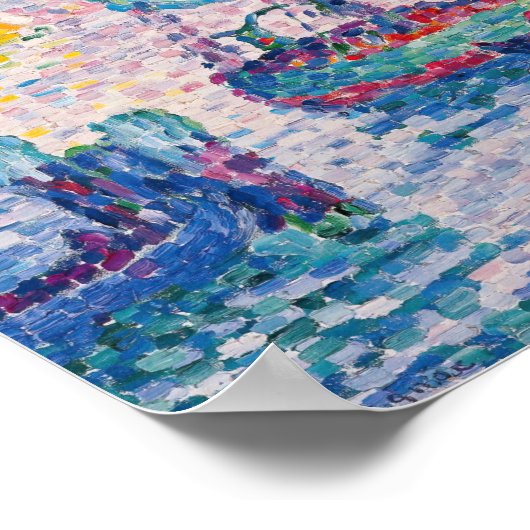 Paul Signac - Venice, The Pink Cloud ポスター (角)