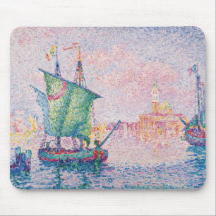 Paul Signac - Venice, The Pink Cloud マウスパッド