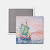 Paul Signac - Venice, The Pink Cloud マグネット (正面/裏面)