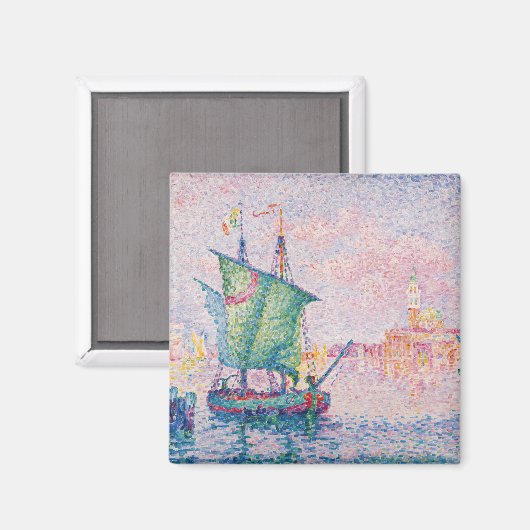 Paul Signac - Venice, The Pink Cloud マグネット (正面/裏面)