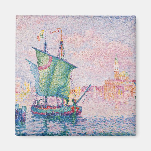 Paul Signac - Venice, The Pink Cloud マグネット (正面)