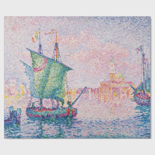 Paul Signac - Venice, The Pink Cloud ラッピングペーパー (フラット)