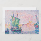 Paul Signac - Venice, The Pink Cloud 招待状 (正面)