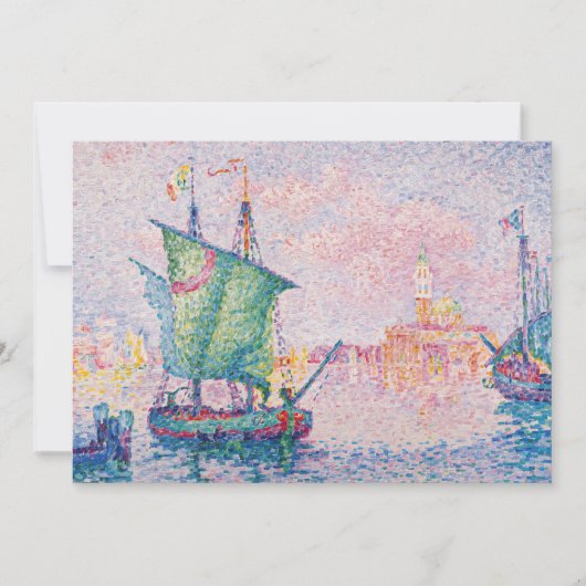 Paul Signac - Venice, The Pink Cloud 招待状 (正面)