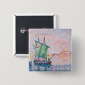 Paul Signac - Venice, The Pink Cloud 缶バッジ (正面&裏面)