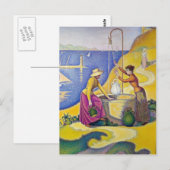 Paul Signac - Young Women of Provence at the Well ポストカード (正面/裏面)