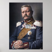 Paul von Hindenburg 1914着色済 ポスター (正面)