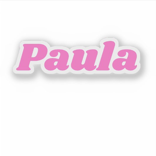 Paula シール (正面)