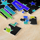 「PAULA」名、おもしろい「ハッピーバースデー」 ジグソーパズル (側面)