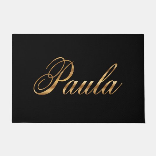 Paula gold Design Lettering Türmatte ドアマット (正面)