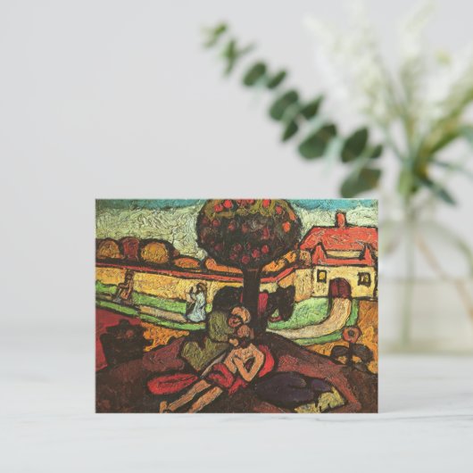 Paula Modersohn-Beckerによる慈悲深いサマリア人 ポストカード (スタンド正面)