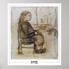 Paula Modersohn-Becker Zeding Art Poster #105 ポスター