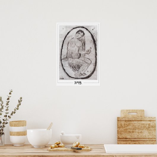 Paula Modersohn-Becker Zeding Art Poster #187 ポスター (キッチン)