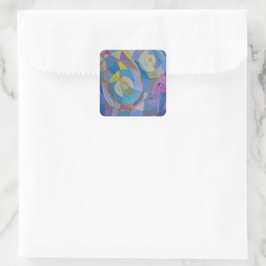 PAULA REILLYによって設定されたアートステッカー。全部集めろ。 スクエアシール (バッグ)